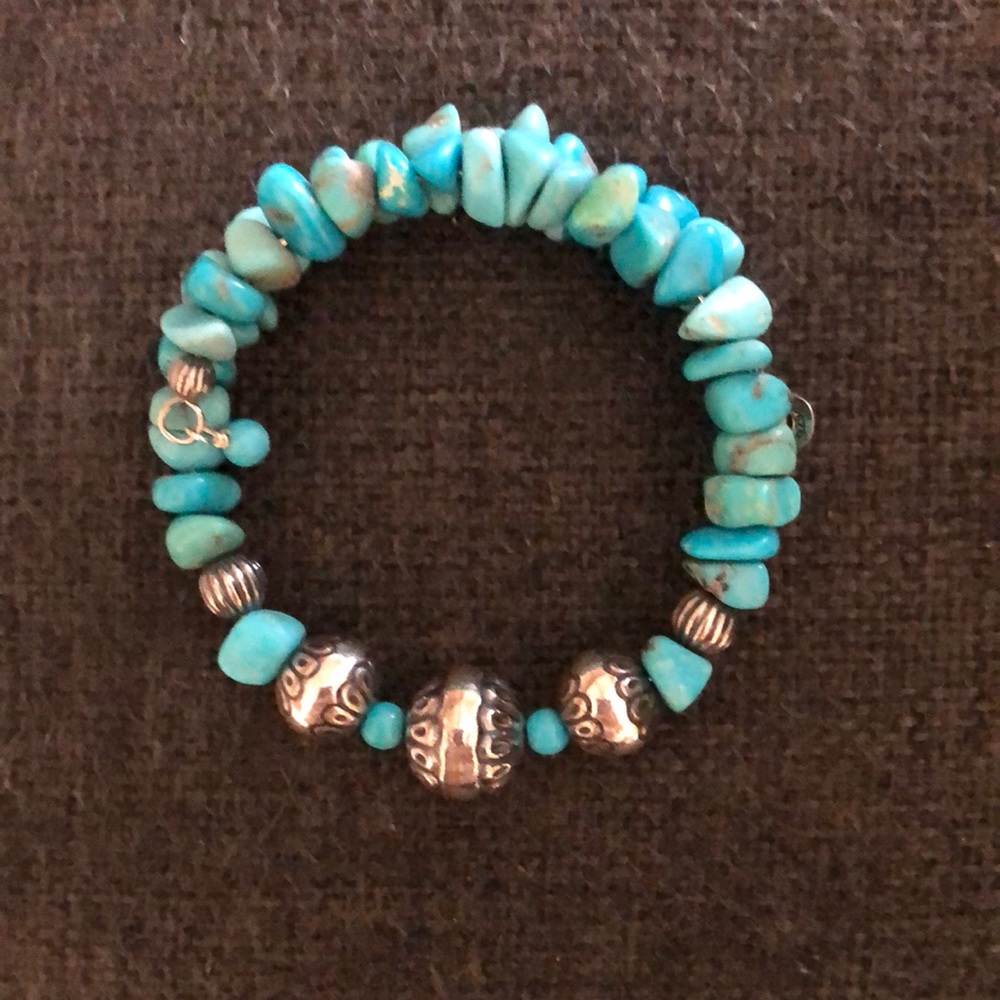 Turquoise wrap bracelet